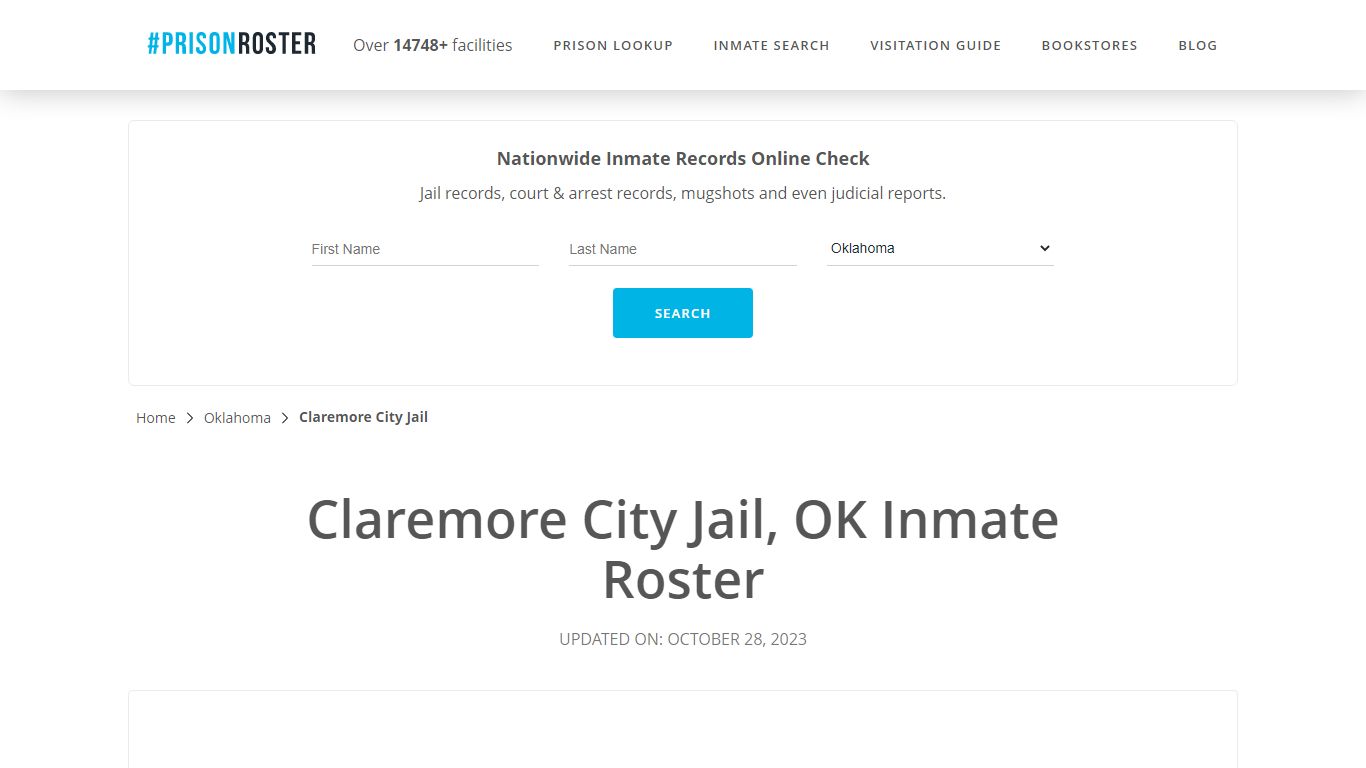 Claremore City Jail, OK Inmate Roster - Prisonroster