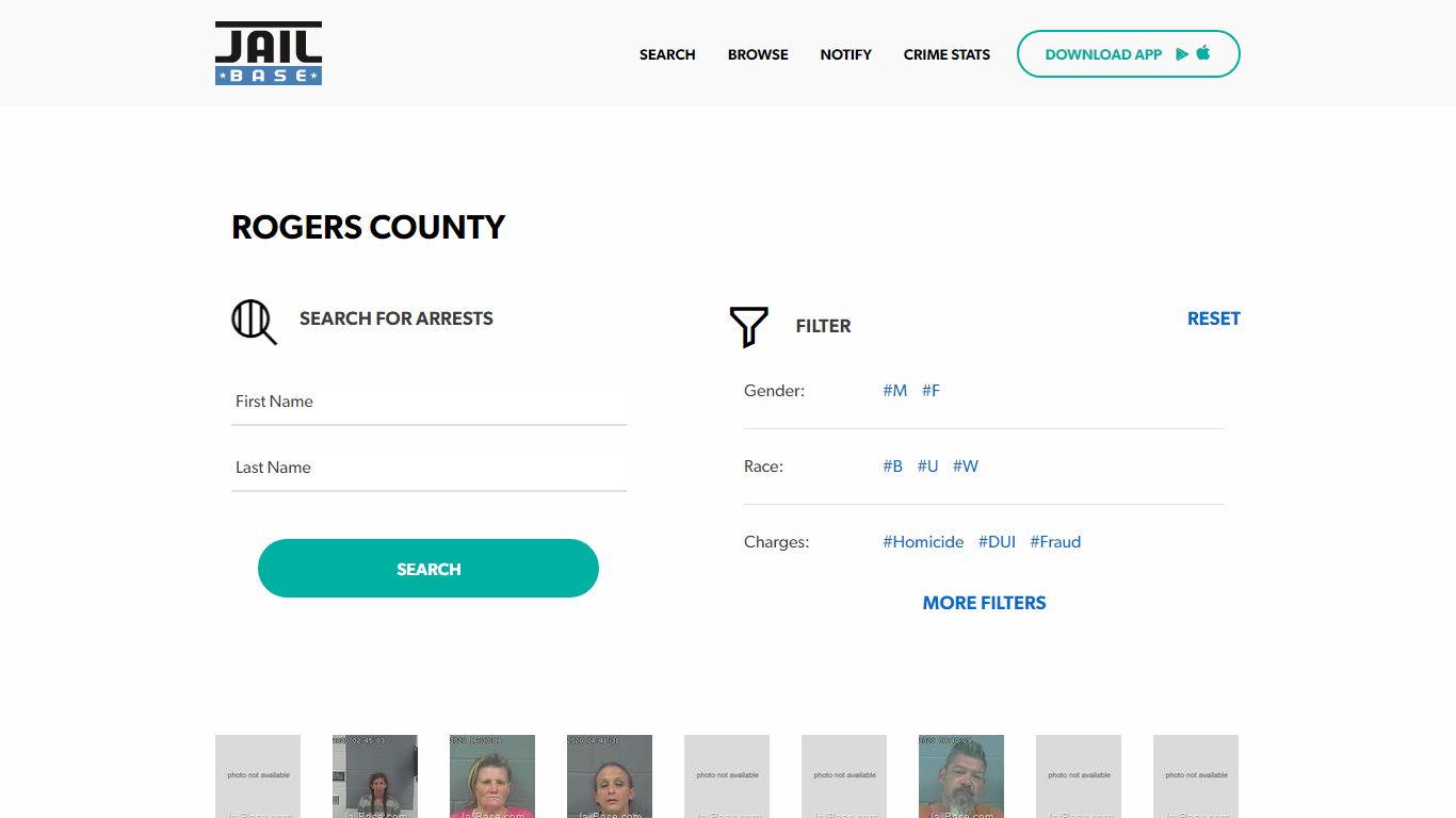 Rogers County Jail Inmate Search and Mugshots | JailBase